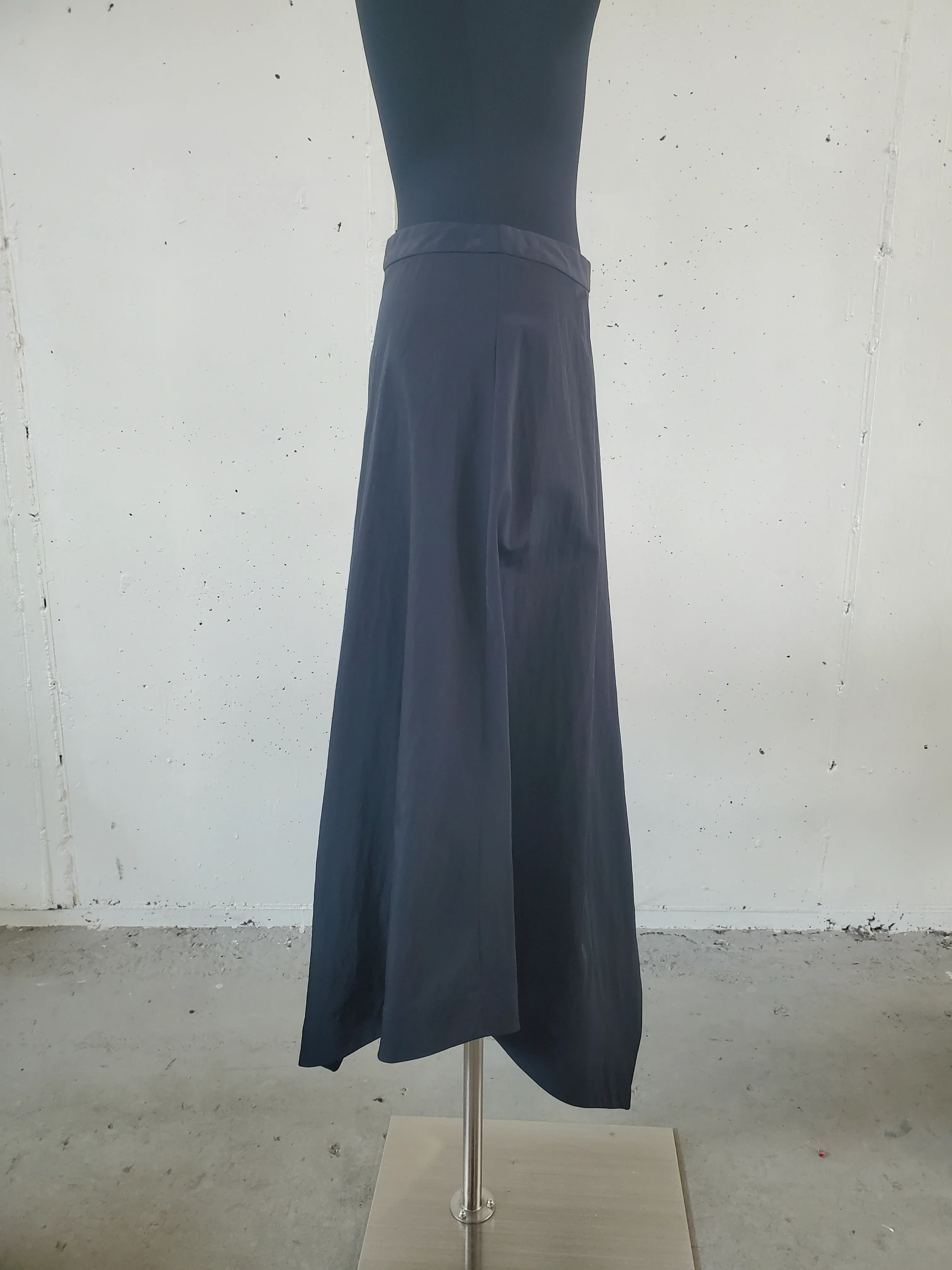 Asymmetrical Hem Skirt - Midnight Nylon sold by NOMIA product image thumbnail 2