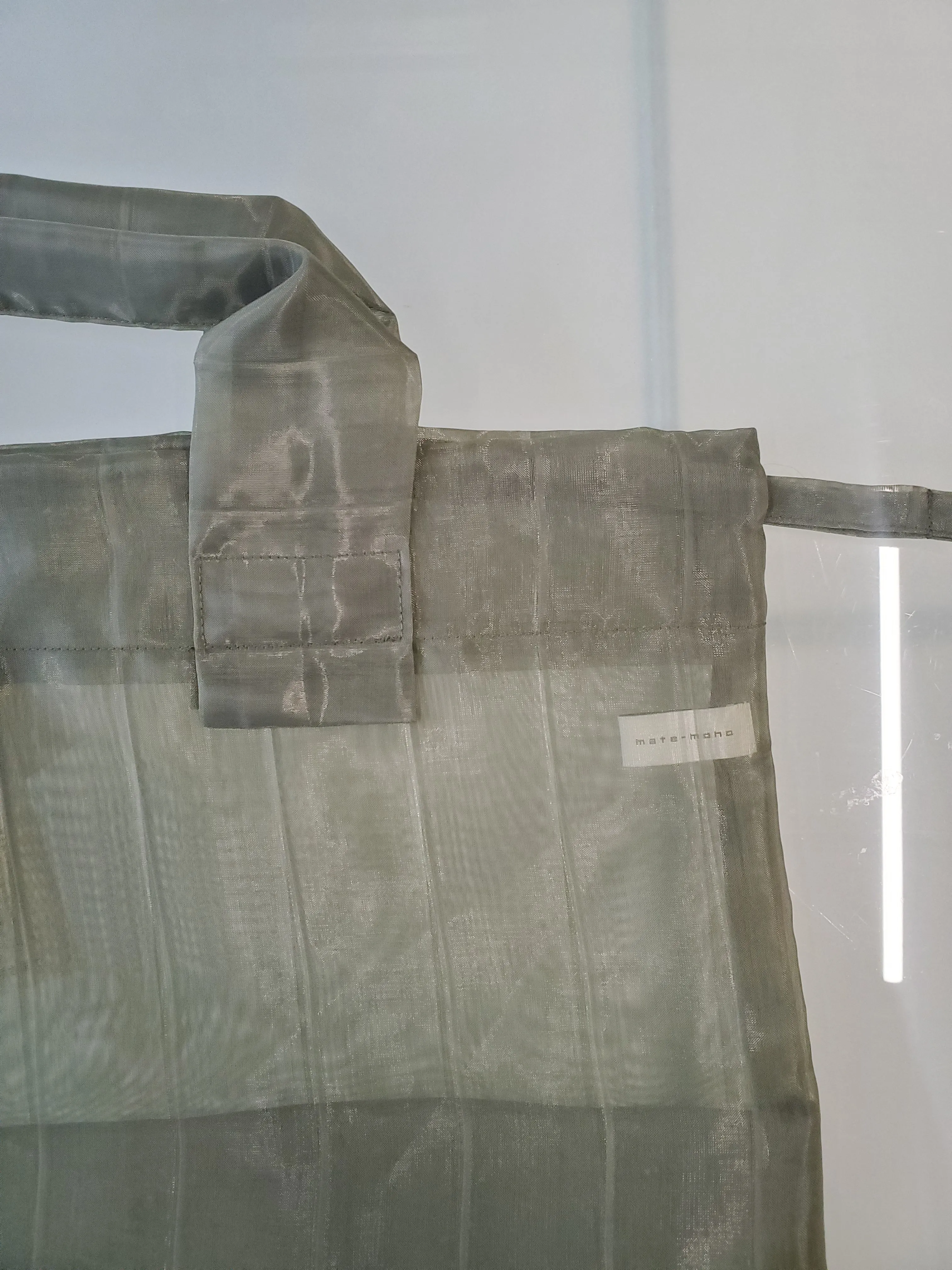 Mate Mono Organza Handle Bag - Khaki Green sold by NOMIA product image thumbnail 2