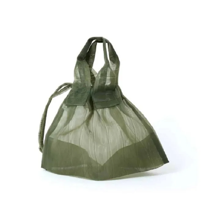 Mate Mono Organza Handle Bag - Khaki Green sold by NOMIA product image thumbnail 3
