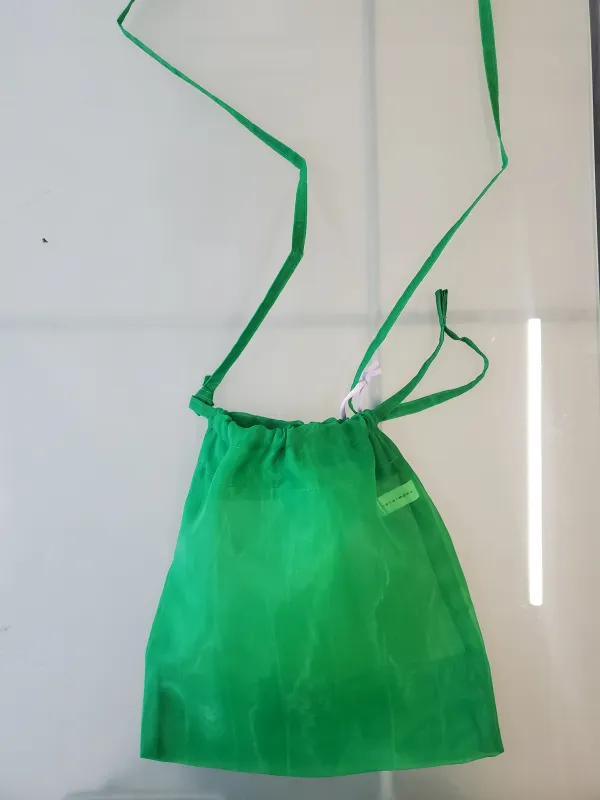 Mate Mono Organza Shoulder Bag - Kelly Green made by NOMIA