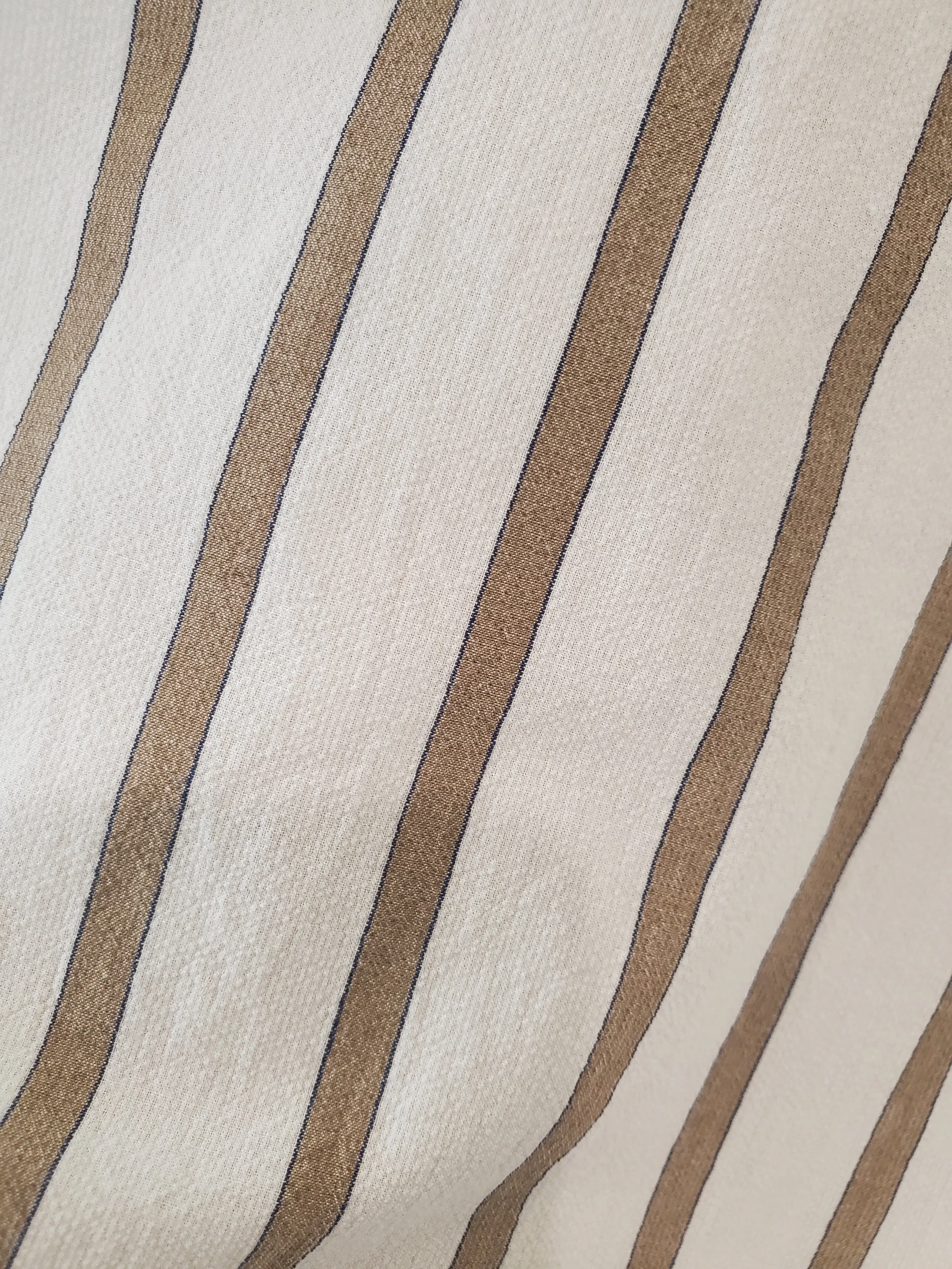 Belted Anorak Tunic Dress - White / Tan Stripe sold by NOMIA product image thumbnail 3