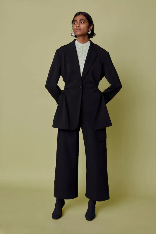 Cropped Culottes - Black made by NOMIA