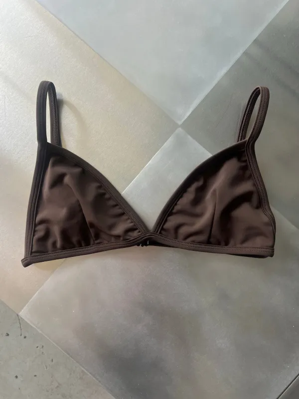 Calomel - Kuka Bikini Top - Brown made by NOMIA
