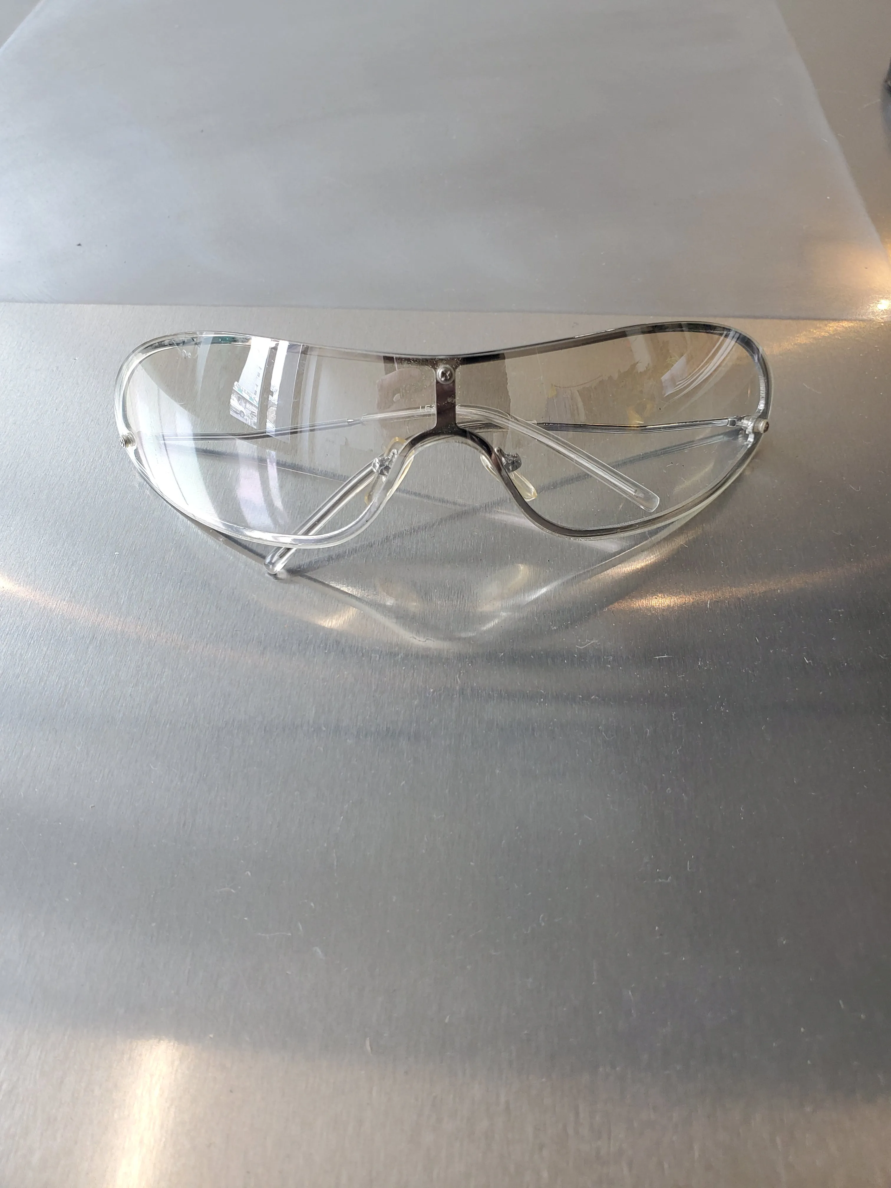 Vintage Italian Sunglasses - Silver / Clear mirror sold by NOMIA