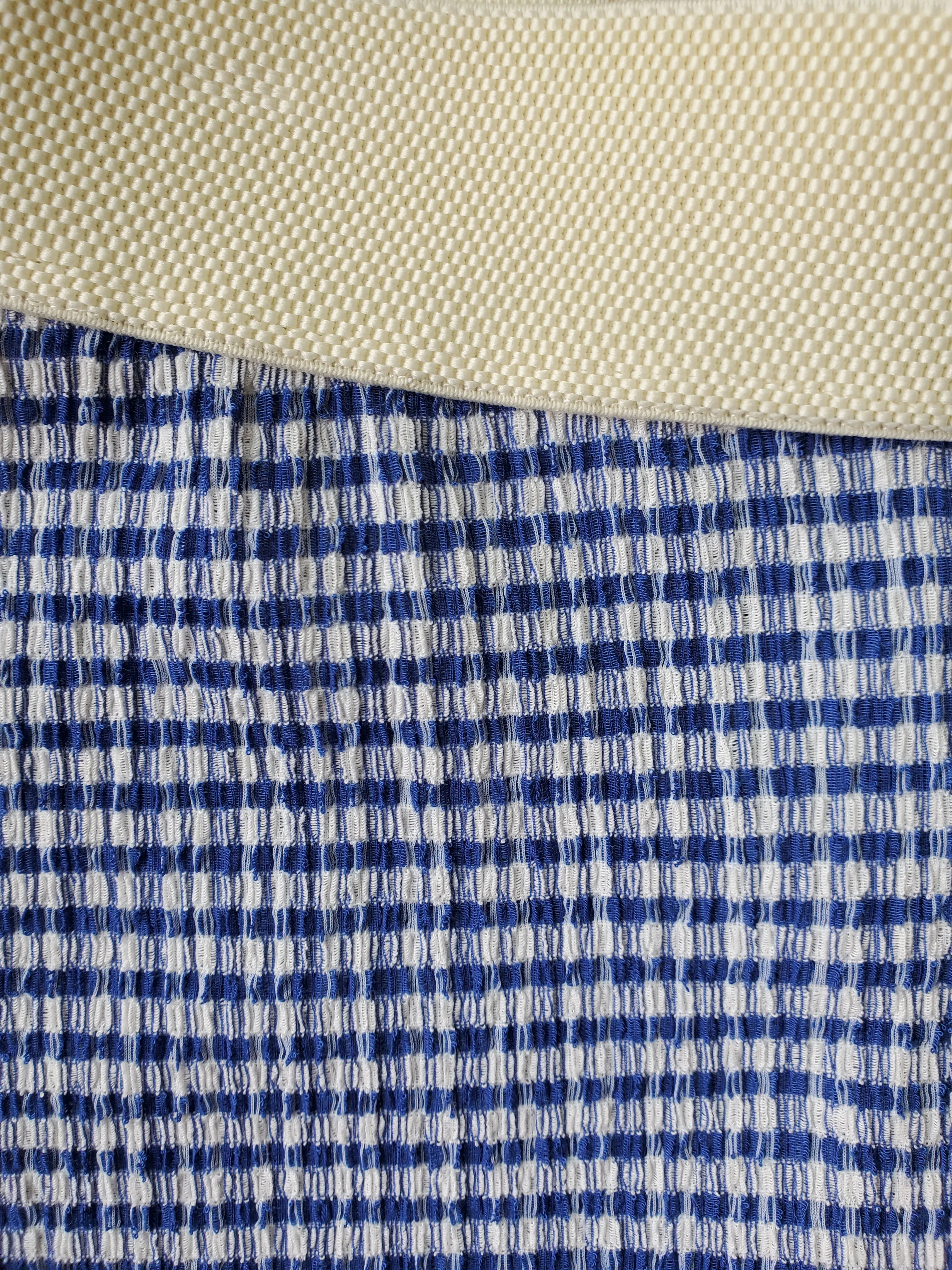 Long Knit Pants - Cobalt Blue Gingham sold by NOMIA product image thumbnail 2