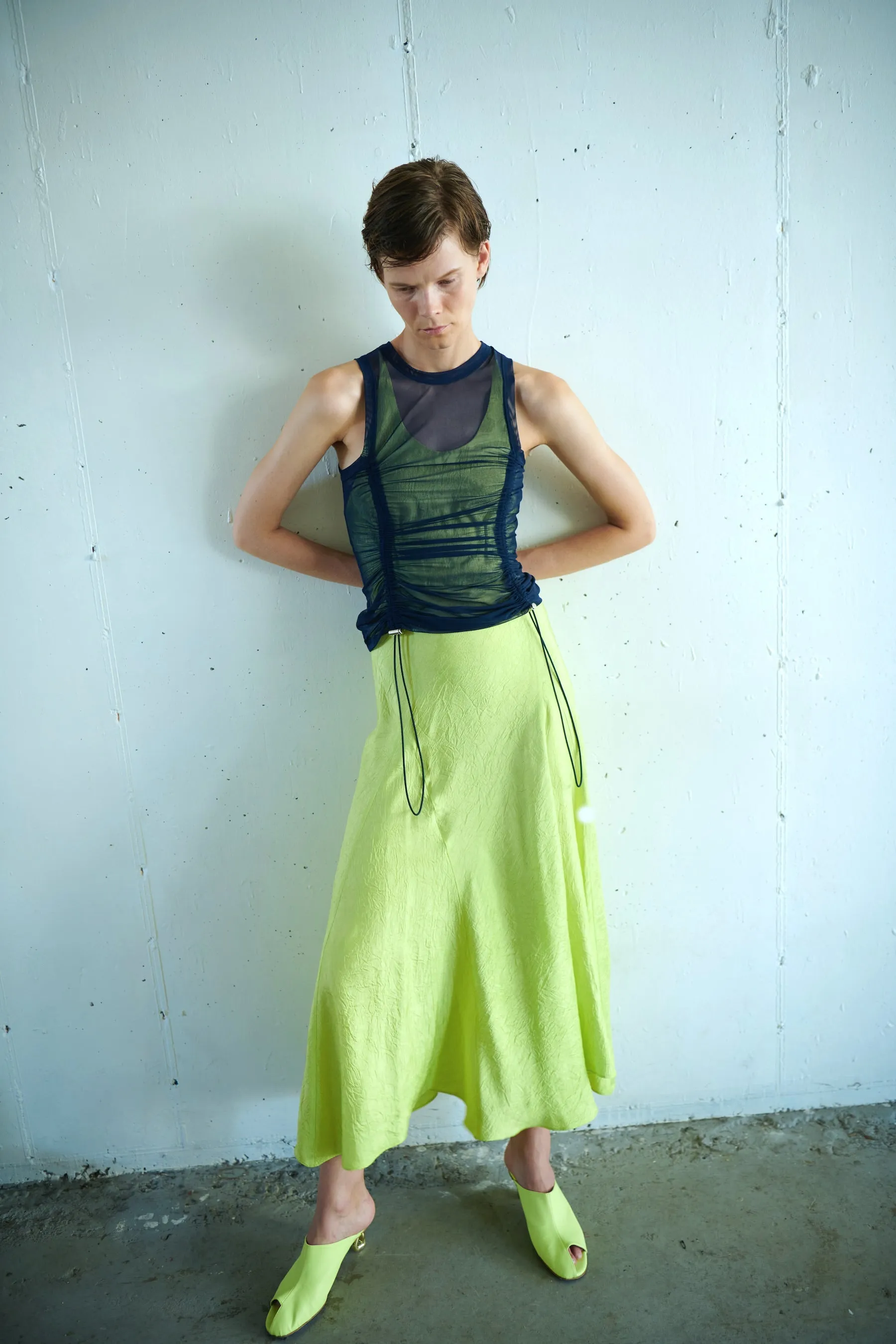 Bungee Gathered Tank - Midnight sold by NOMIA product image thumbnail 3