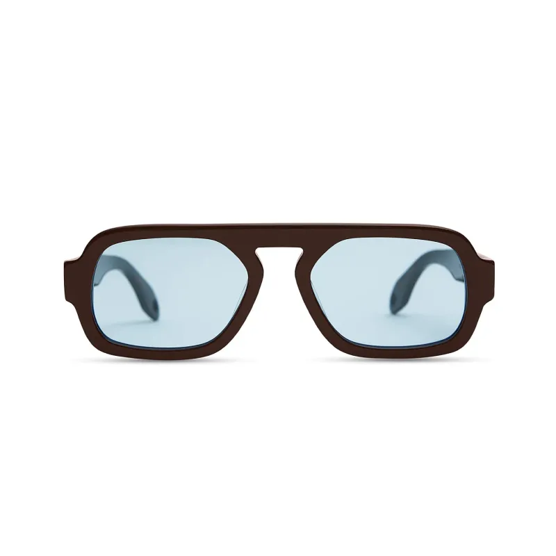 Elisa Johnson - Jane Mini Sunglasses Dark Brown made by Elisa Johnson