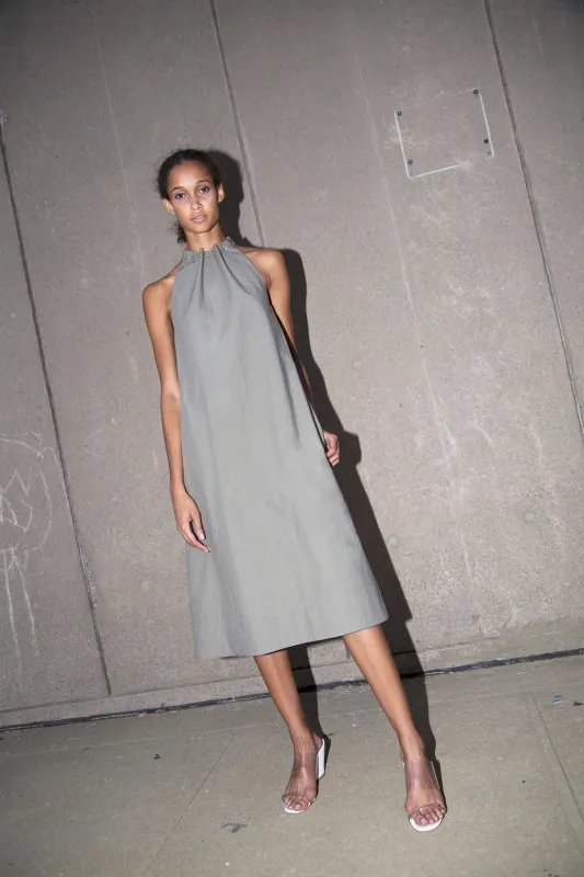 Halter Dress - Stone made by NOMIA