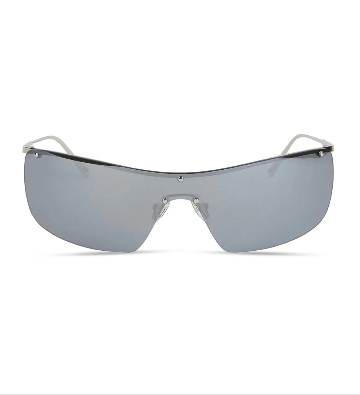 Elisa Johnson - Vito Shield Sunglasses Silver sold by NOMIA