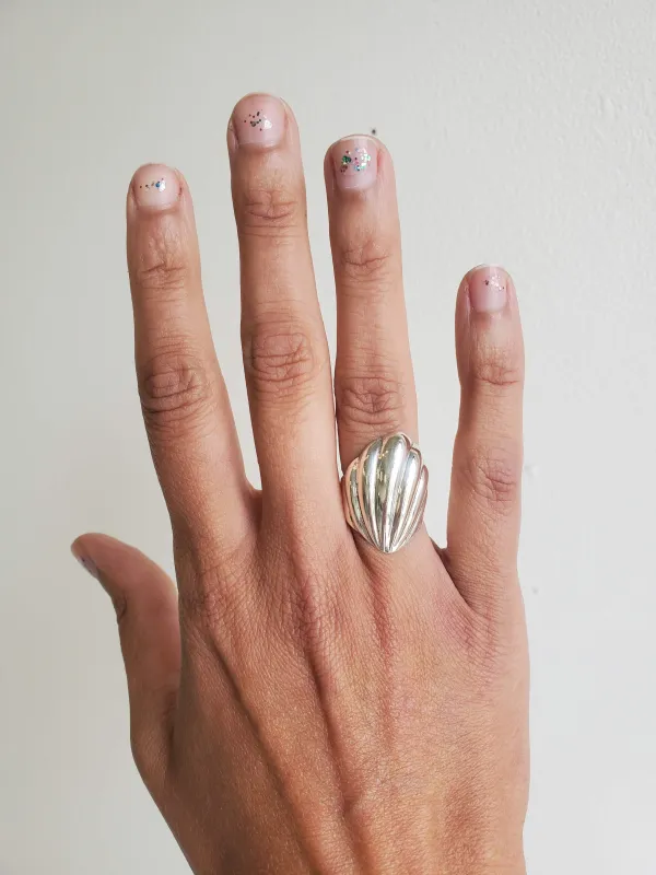 Shell Sterling Silver Ring - size 5.5 made by NOMIA