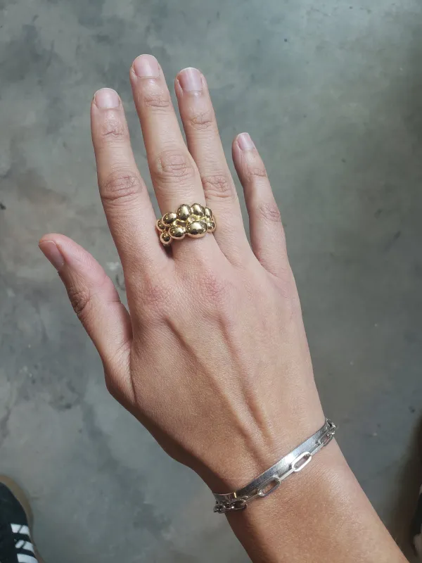 Bubble Ring - Brass made by NOMIA