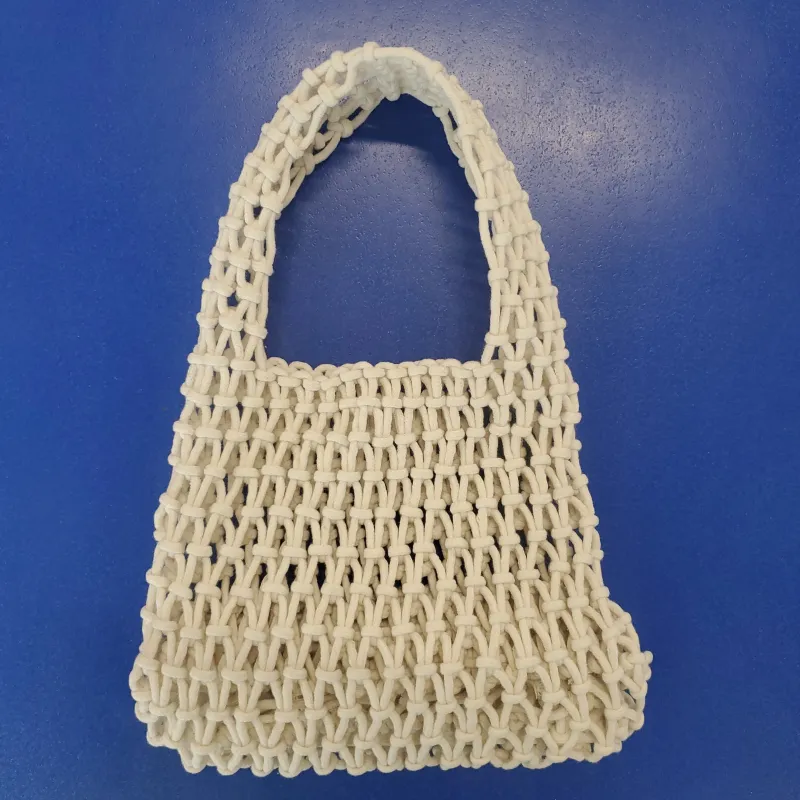 Knit Mini Bag - White made by NOMIA