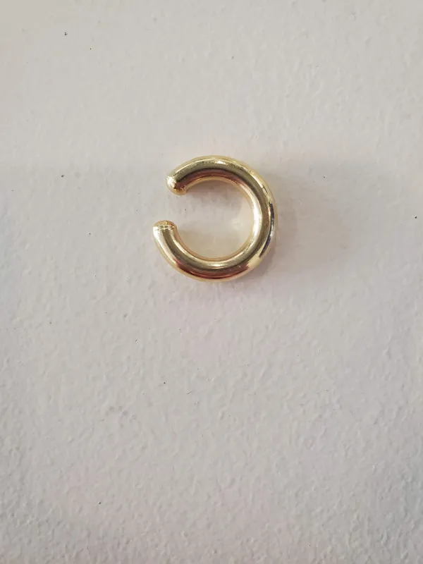 Gold Vermeil Large Ear Cuff made by NOMIA