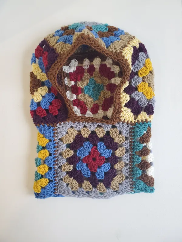 Maggie Paxton Crochet Balaclava - Bright Multi made by NOMIA