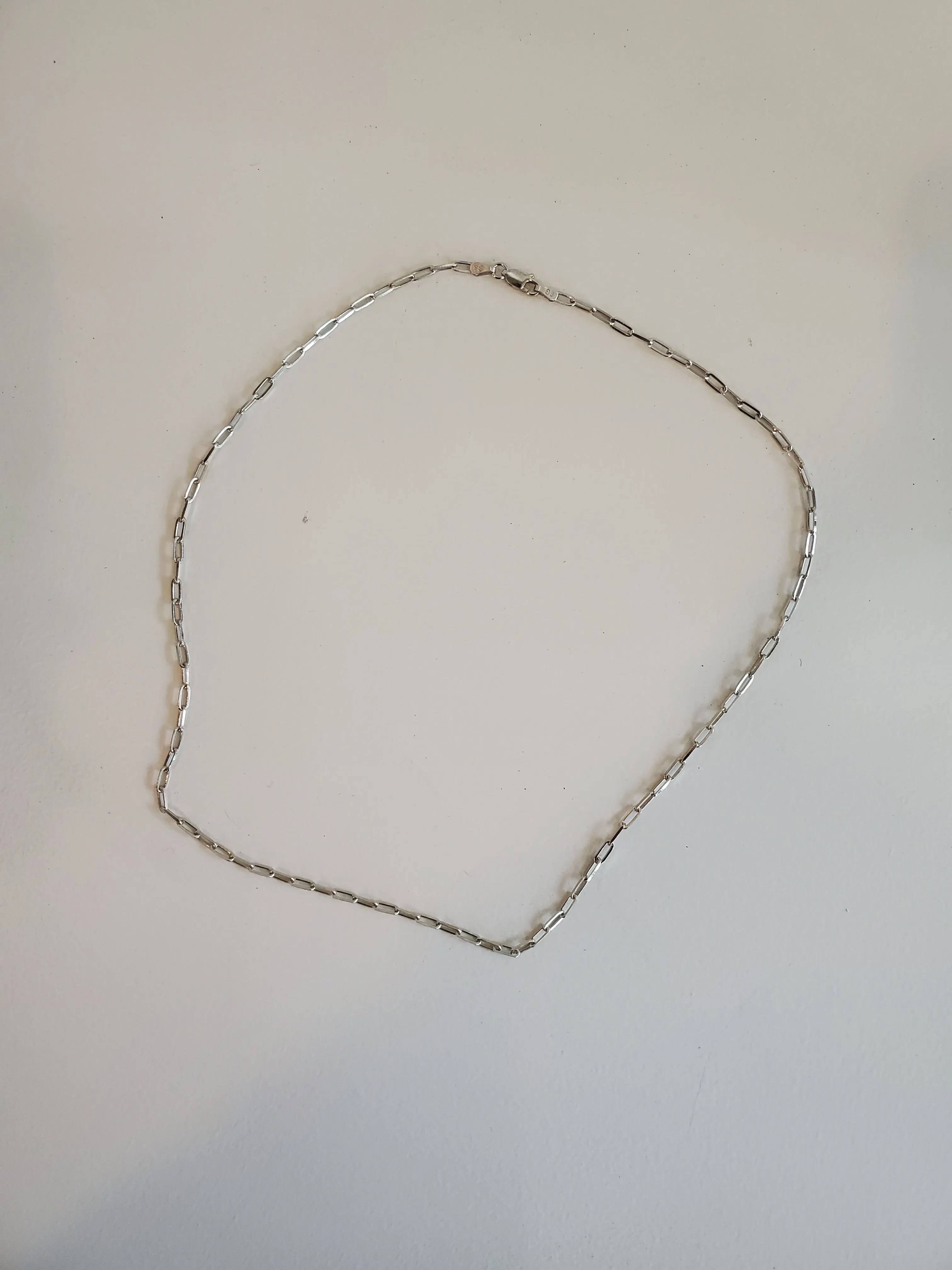 Sterling Silver Chain Link Necklace sold by NOMIA