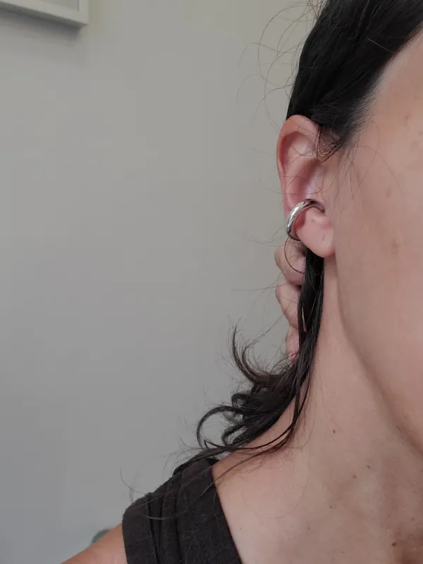 Sterling Silver Large Ear Cuff sold by NOMIA