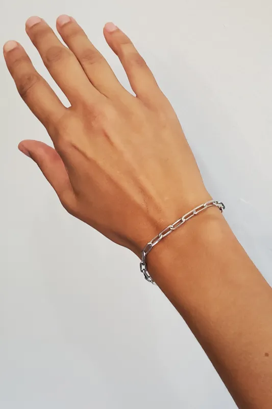 Chain Link Sterling Silver Bracelet made by NOMIA