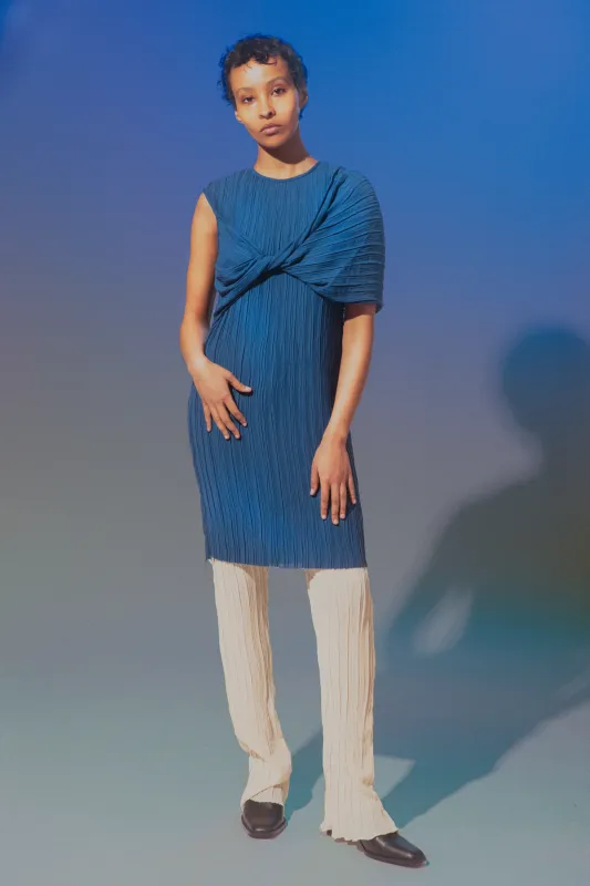 Twist Front Dress - Denim made by NOMIA