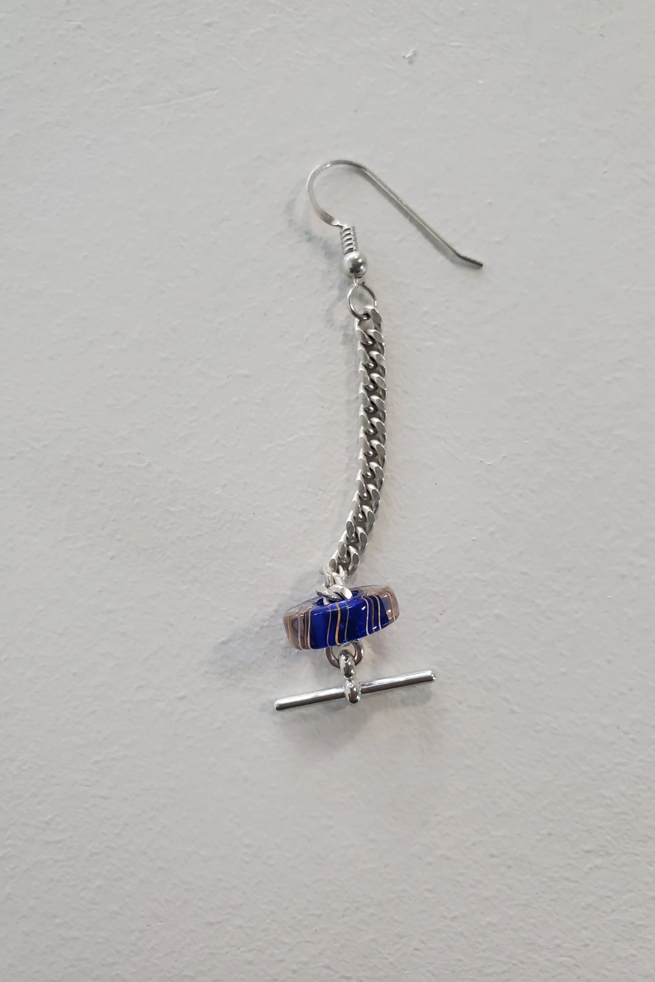 Martine Ali - Blue Glass Drop Earring sold by NOMIA