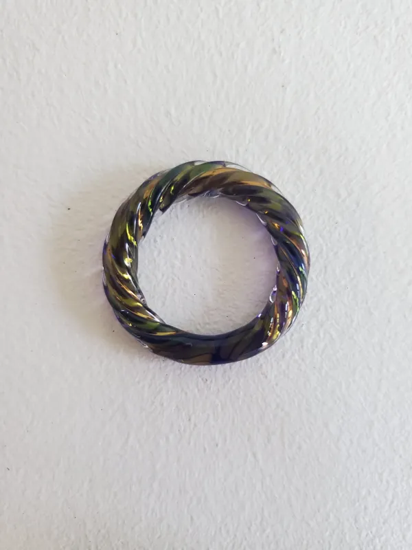 KEANE Rope Ring - Cobalt Iridescent made by NOMIA