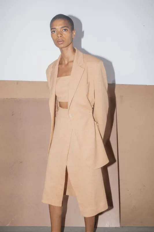 Cutout Drawcord Blazer - Nectar made by NOMIA