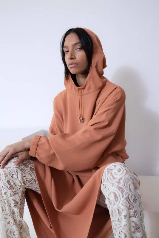 Hooded Pullover - Paprika made by NOMIA