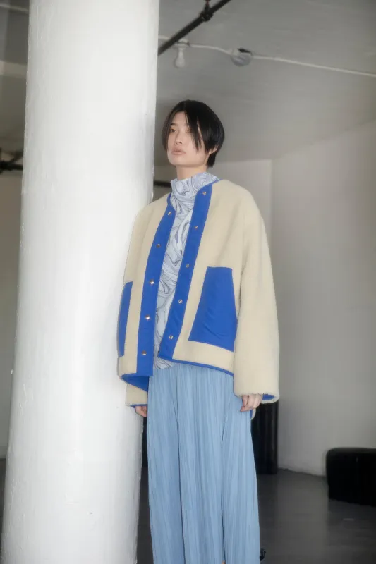 Sherpa Liner - Cream / Cobalt made by NOMIA