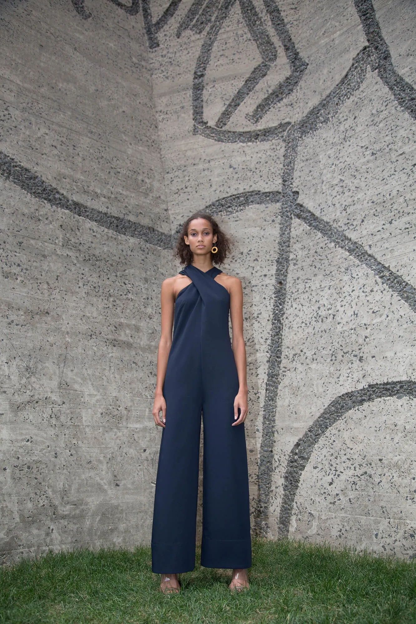 Overlay Jumpsuit - Midnight sold by NOMIA