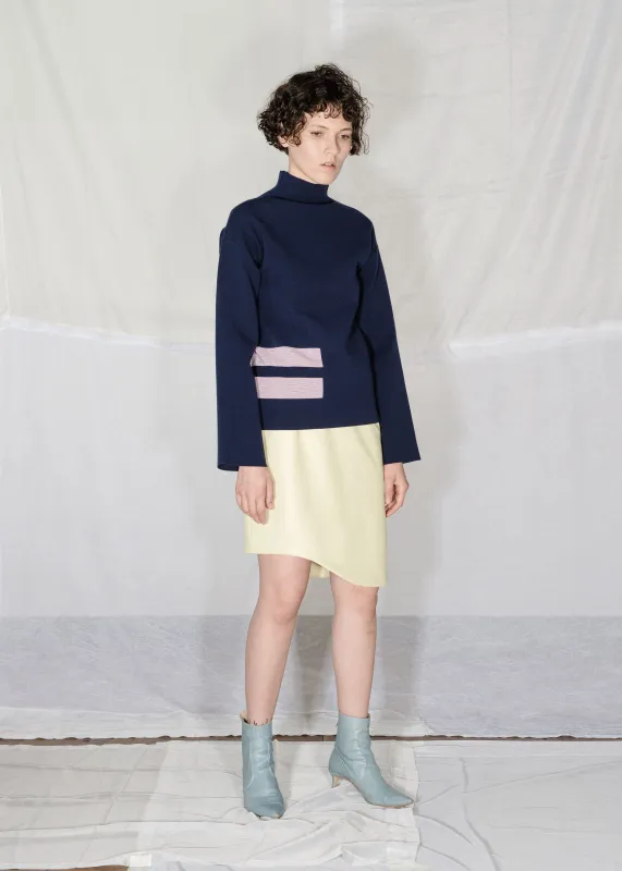 CURVED HEM SKIRT - Pomelo made by NOMIA