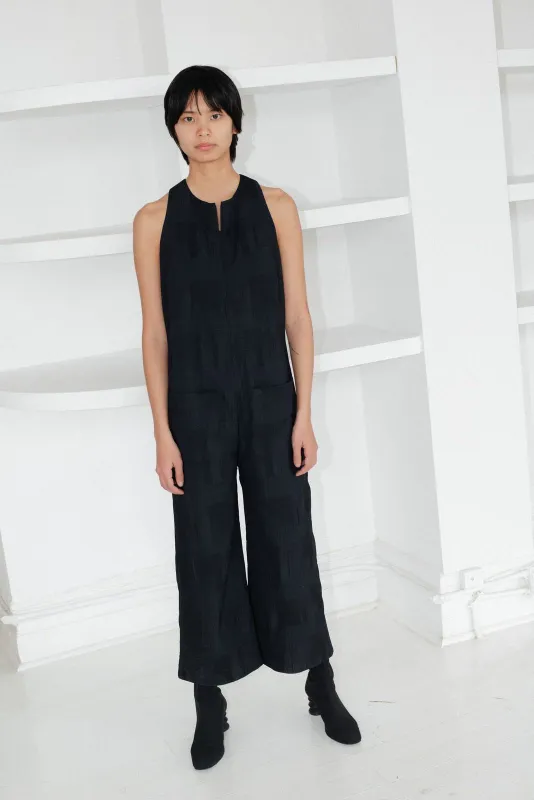 Cropped Jumpsuit - BLACK made by NOMIA