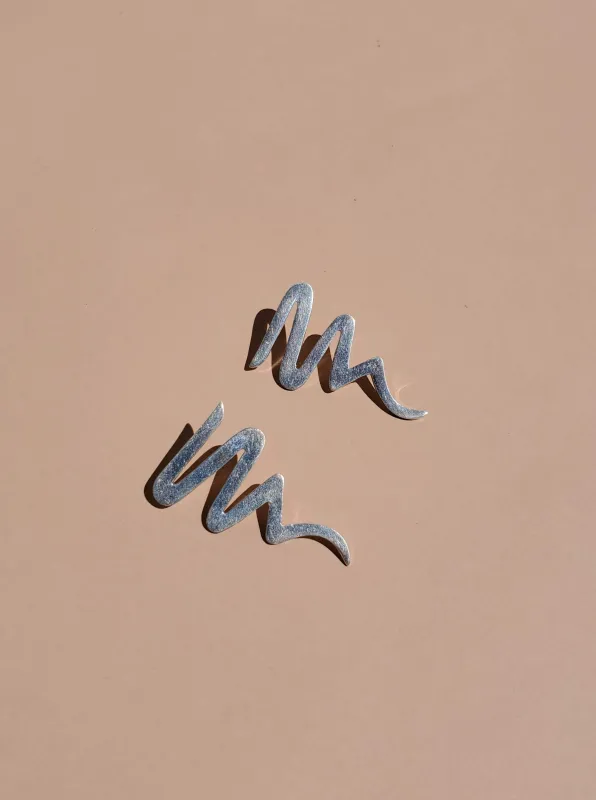 Sterling Silver Zig Zag Earrings made by NOMIA