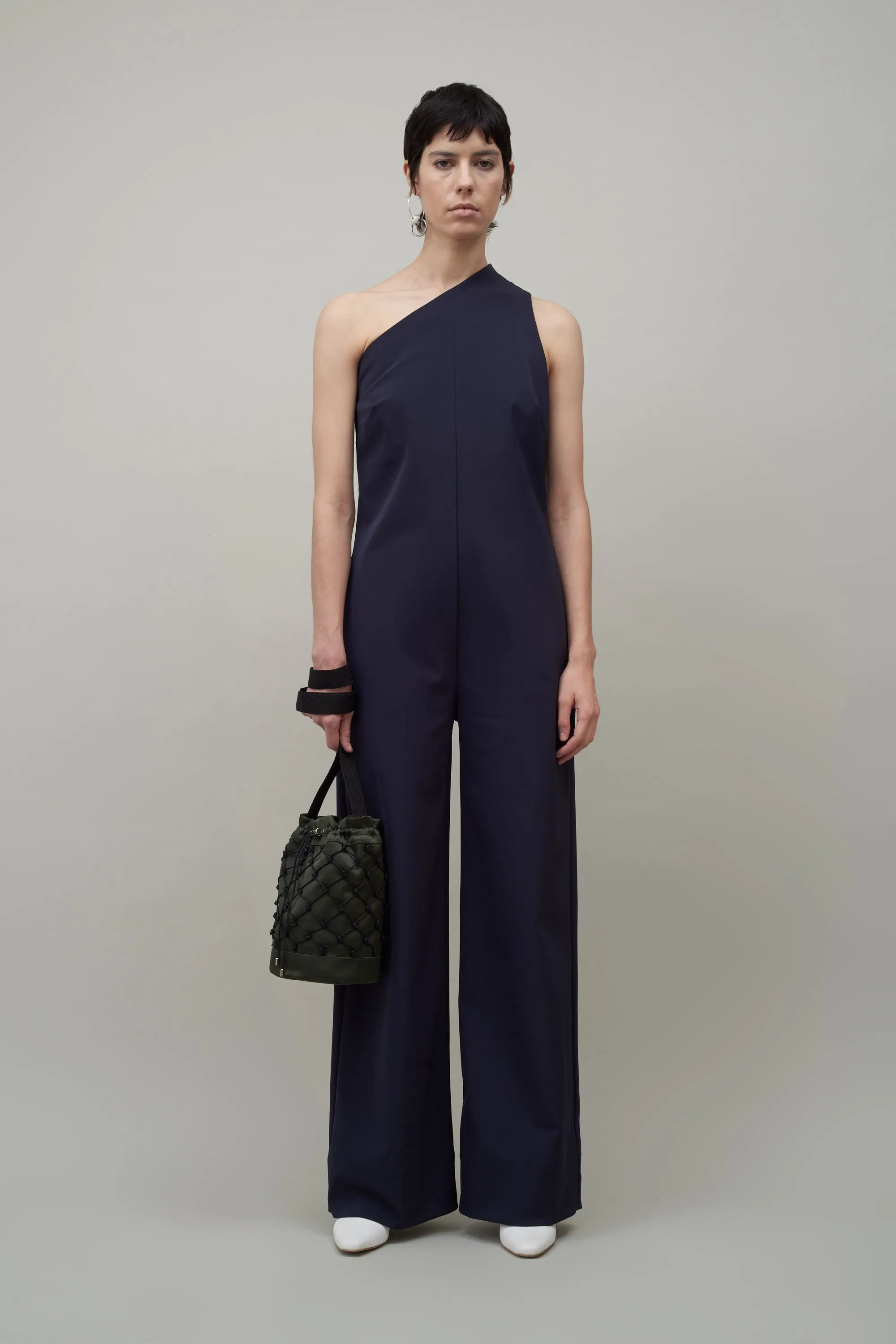 ONE SHOULDER JUMPSUIT - MIDNIGHT sold by NOMIA
