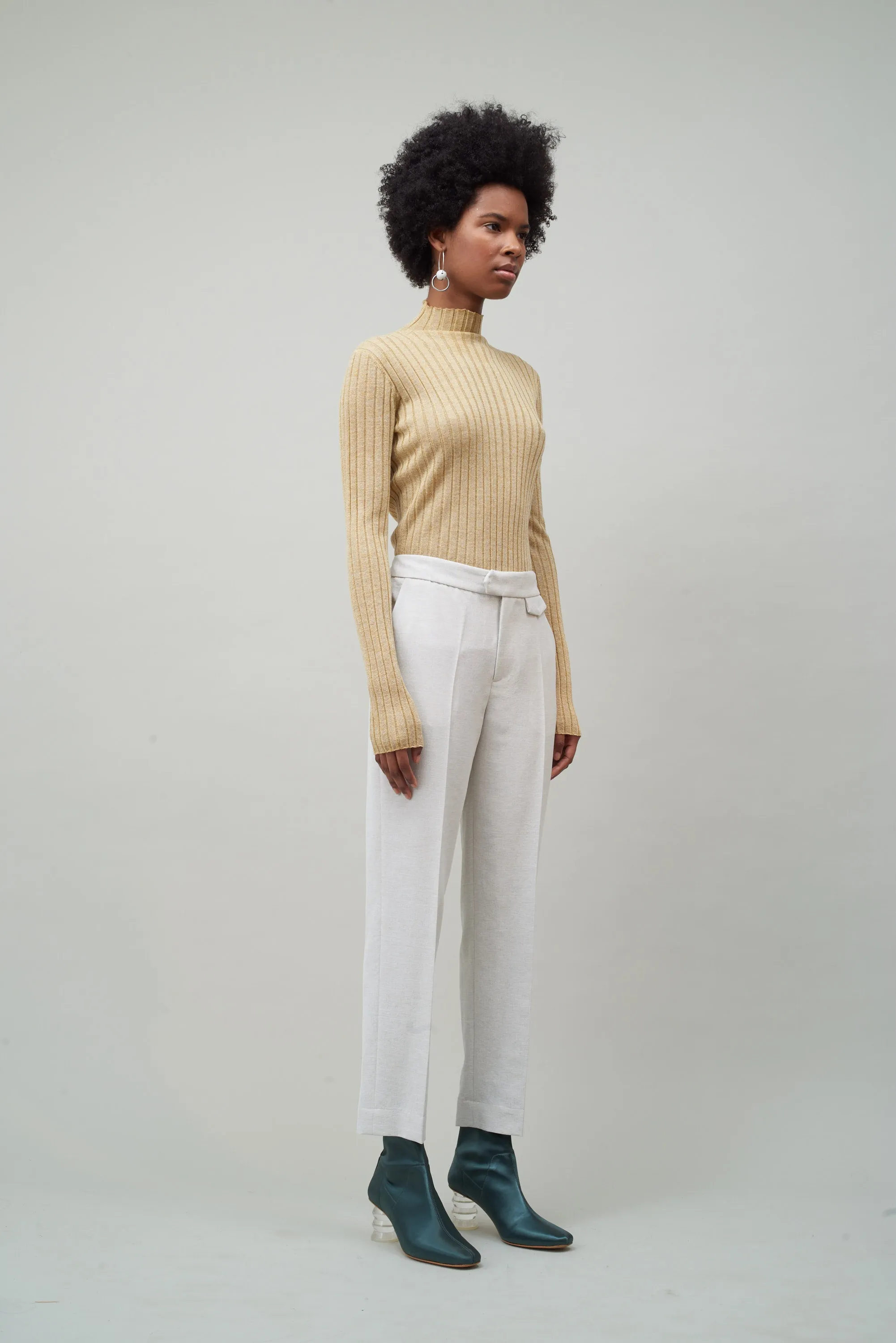 WIDE RIB TURTLENECK - GOLD sold by NOMIA product image thumbnail 3