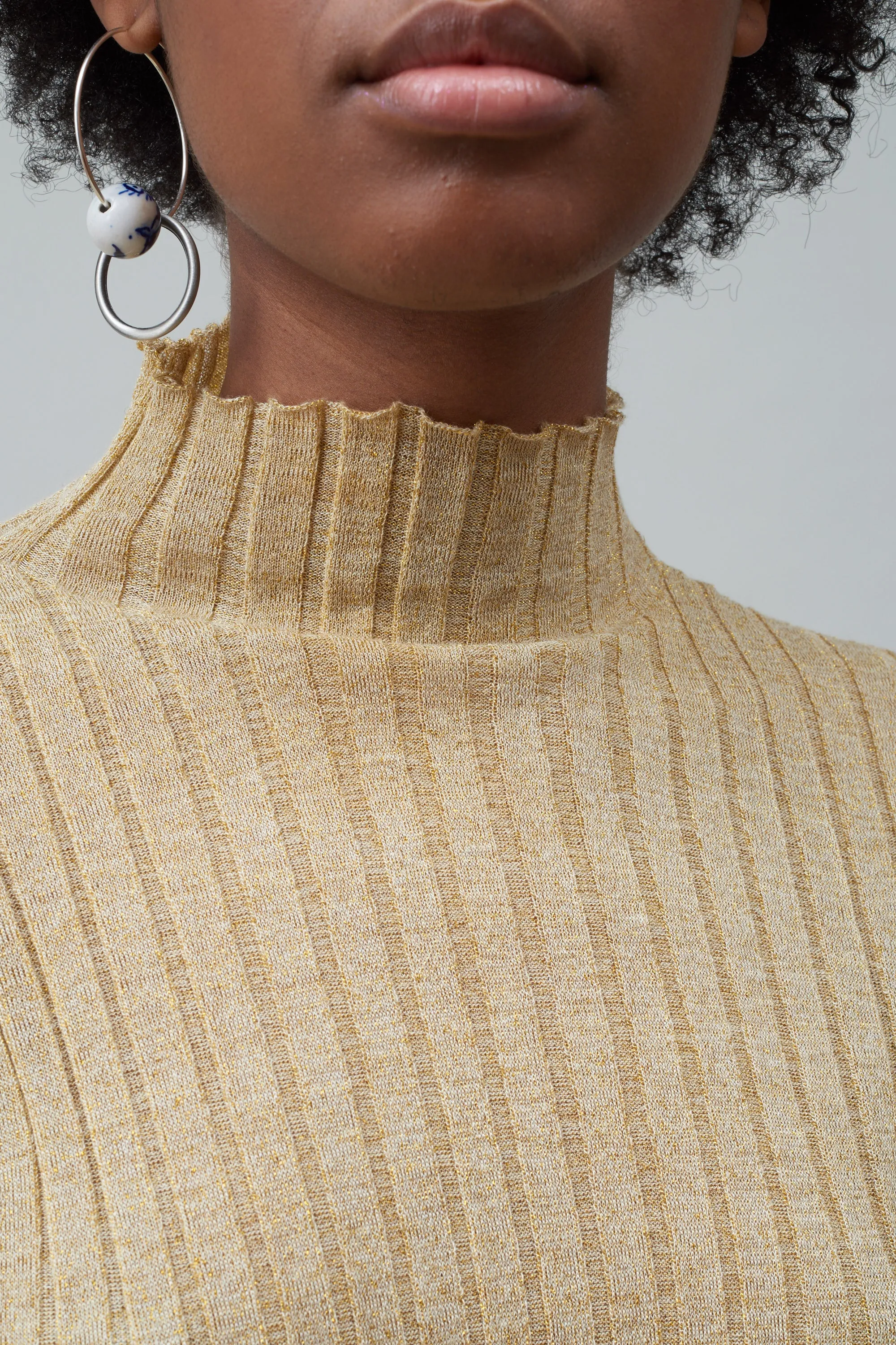 WIDE RIB TURTLENECK - GOLD sold by NOMIA product image thumbnail 2