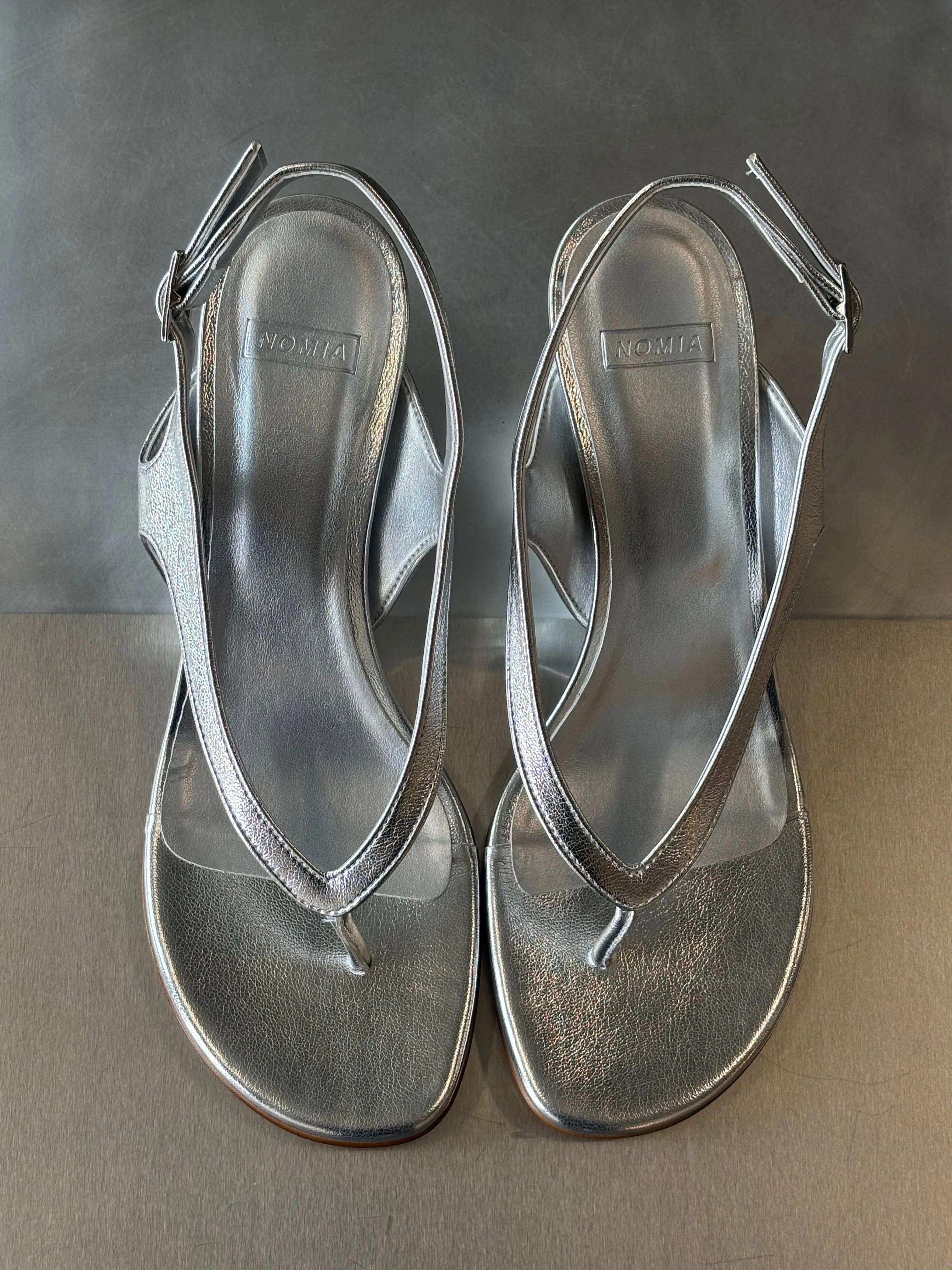 Lela Thong Wedge - Silver sold by NOMIA product image thumbnail 4