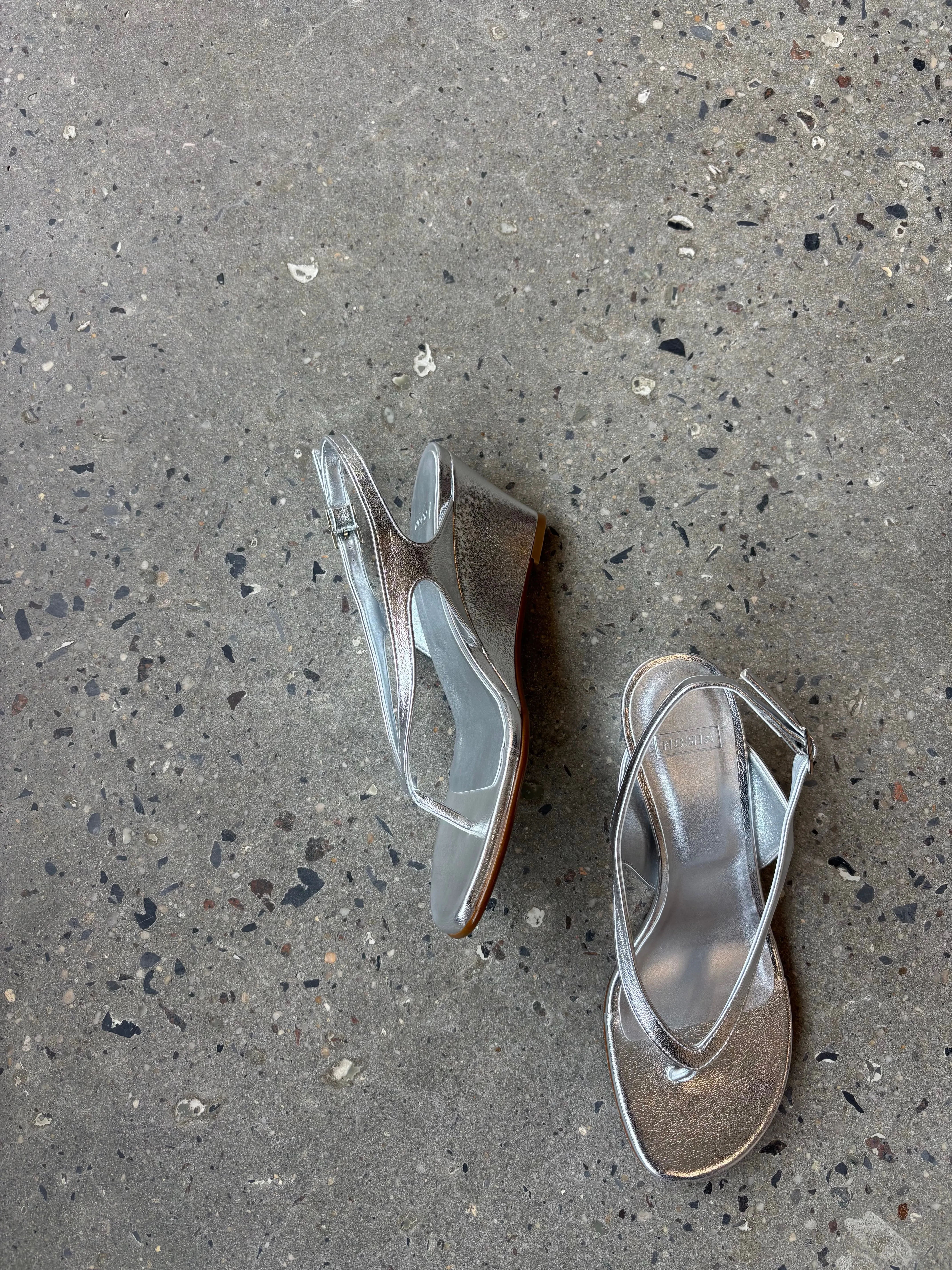 Lela Thong Wedge - Silver sold by NOMIA product image thumbnail 3