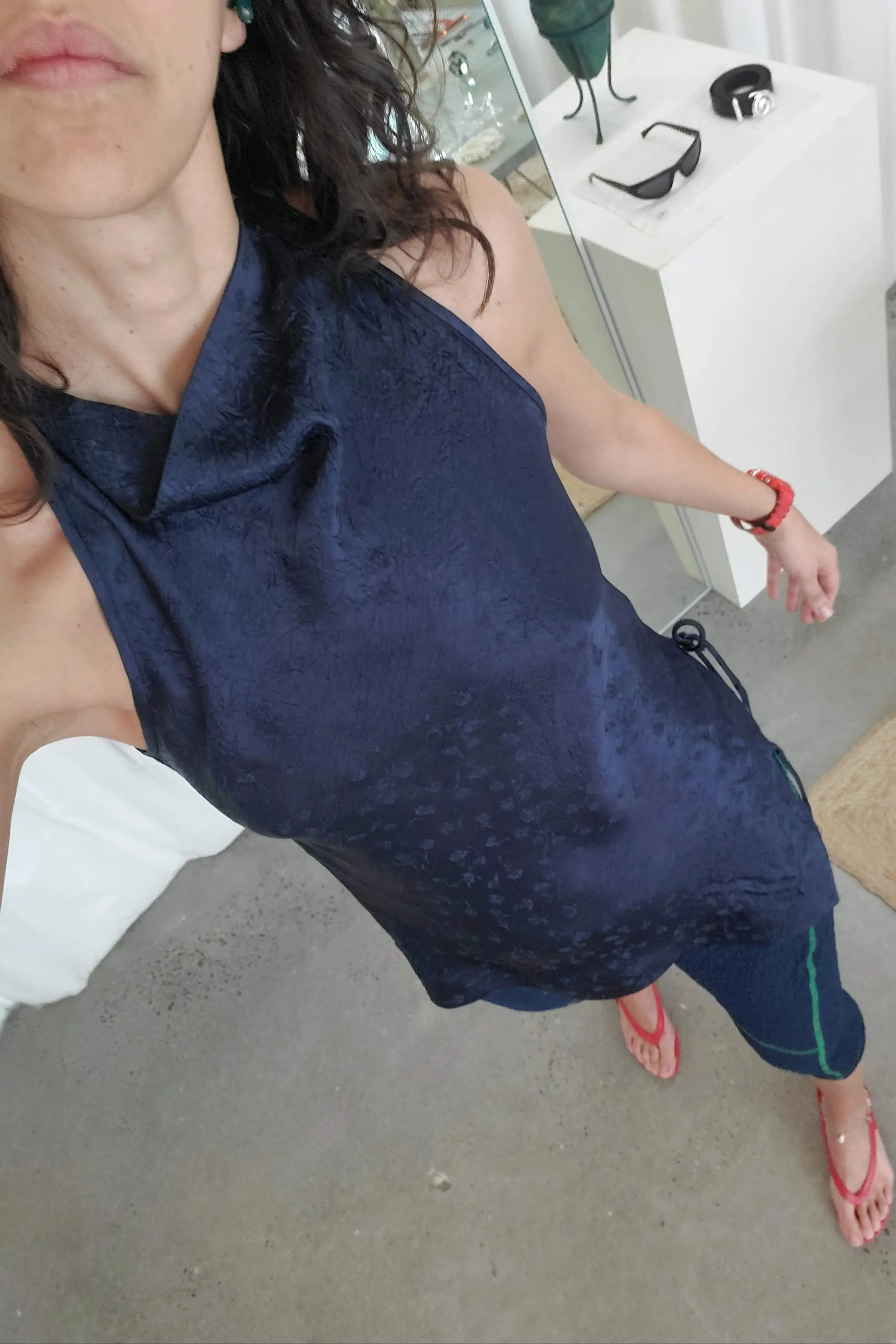 Sleeveless Halter w/ Side Ties - Ink sold by NOMIA product image thumbnail 4