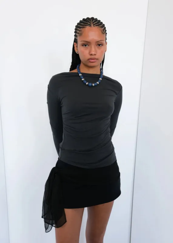 Geel - Drew Top in Gloom made by Geel