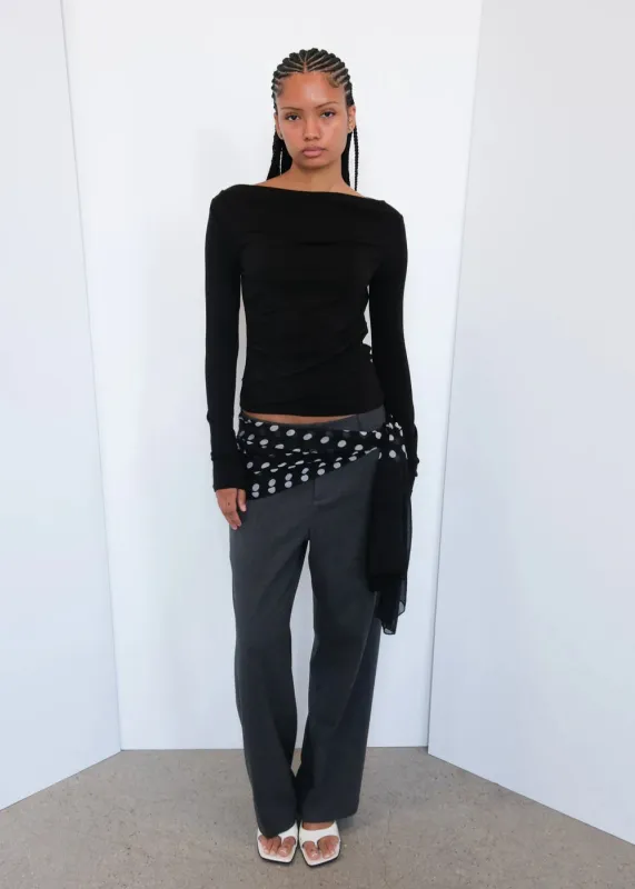 Geel - Drew Top in Black made by Geel