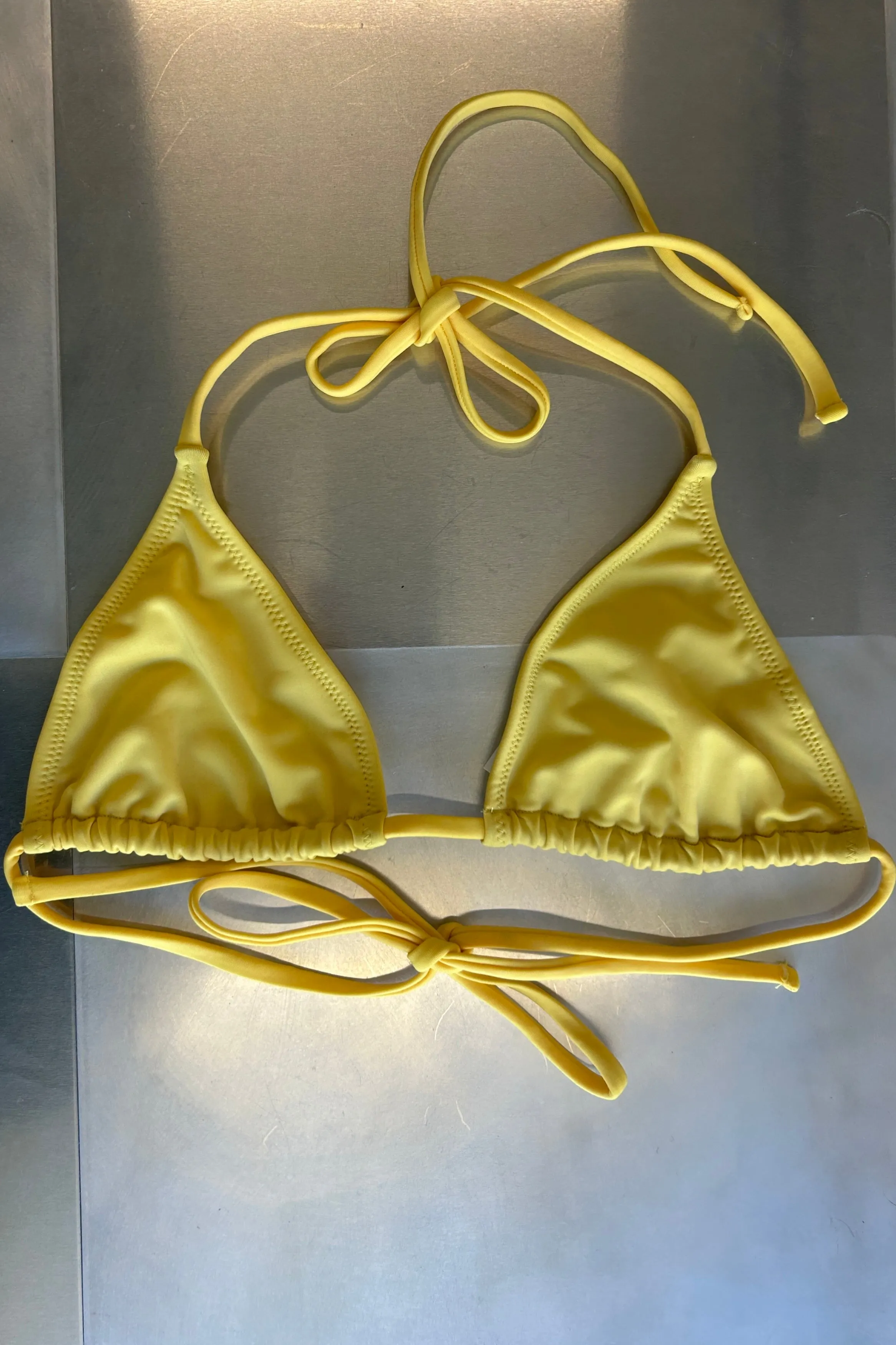 Calomel - Ola Bikini Top - Yellow sold by NOMIA