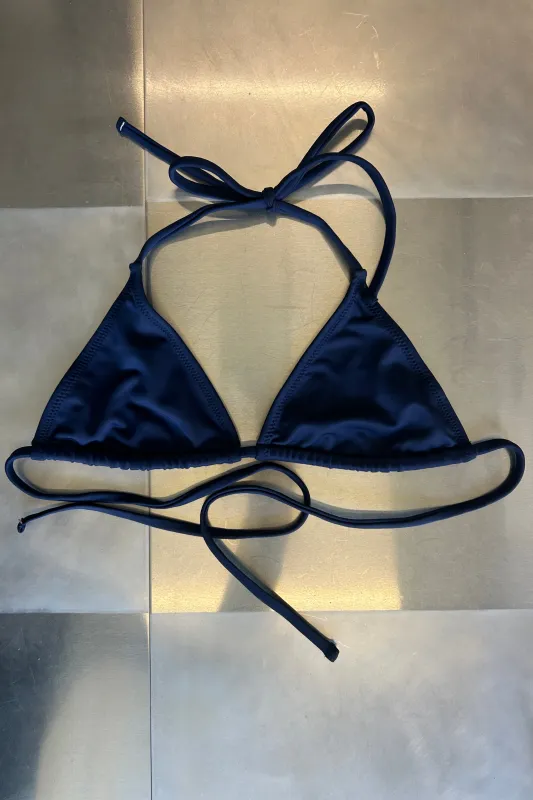 Calomel - Ola Bikini Top - Navy made by NOMIA