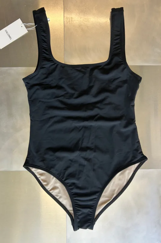 Calomel - Inti One Piece Swimsuit - Black made by NOMIA