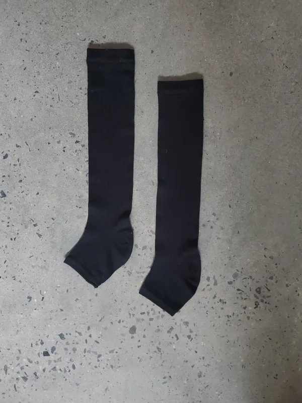 Half Knee Socks - Black made by NOMIA
