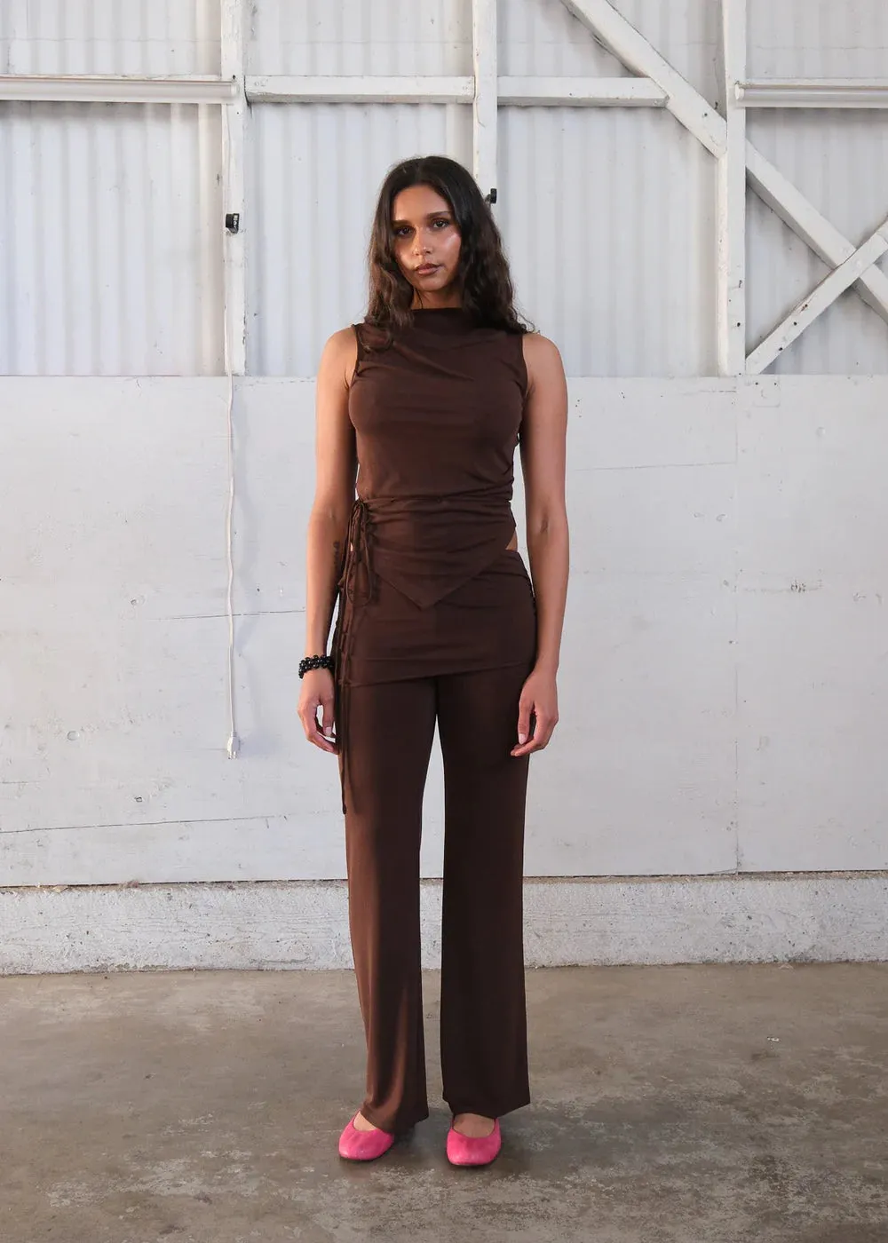 Geel - Portia Top - Americano sold by NOMIA