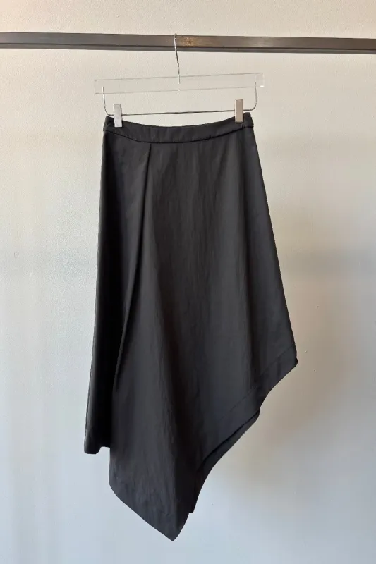 A Line Asymmetric Skirt - Slate made by NOMIA