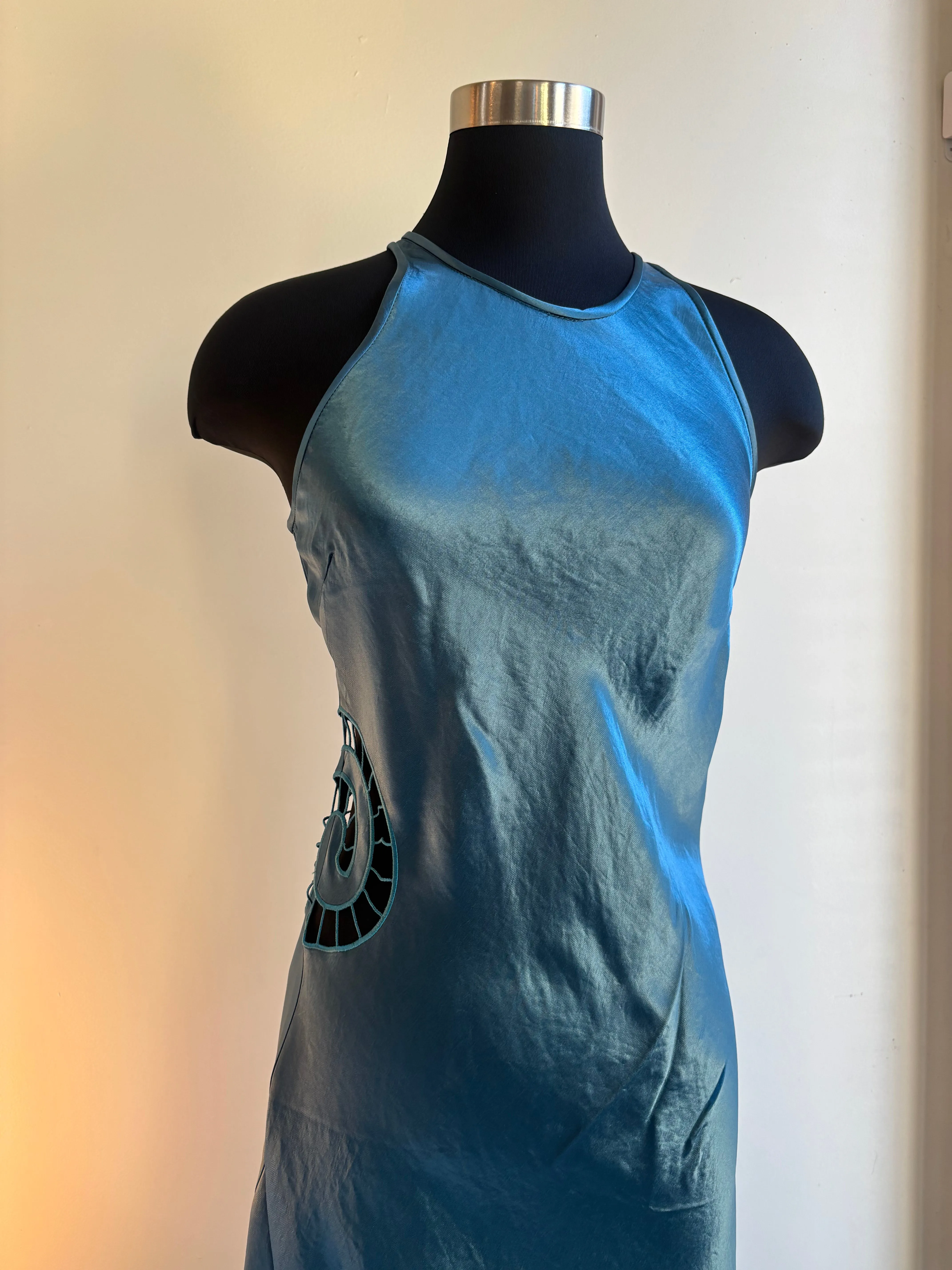 Racerback Spiral Dress in Lagoon sold by NOMIA product image thumbnail 2