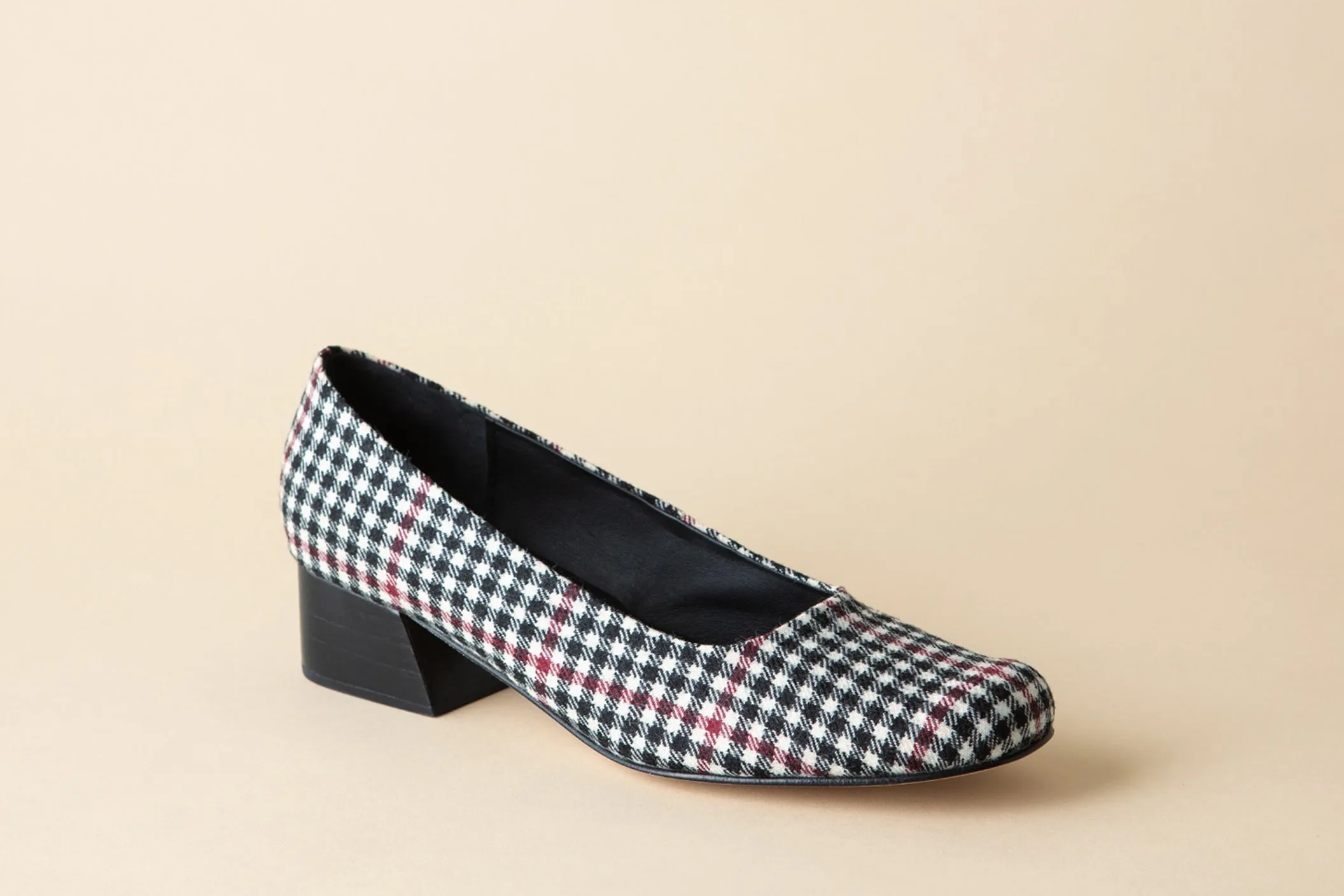 LUISA LOW HEEL BLACK + WHITE TWEED sold by Huma Blanco product image thumbnail 3