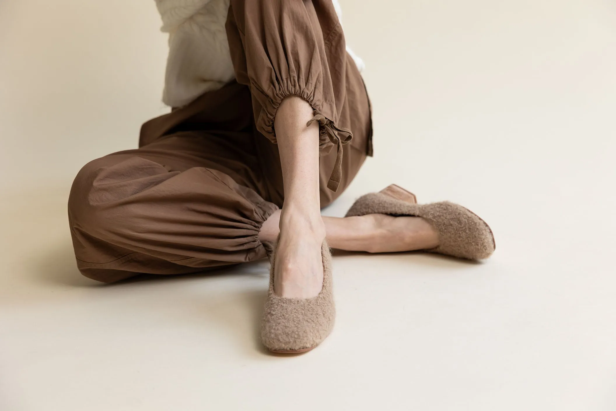 LUISA LOW HEEL OATMEAL ALPACA sold by Huma Blanco product image thumbnail 2