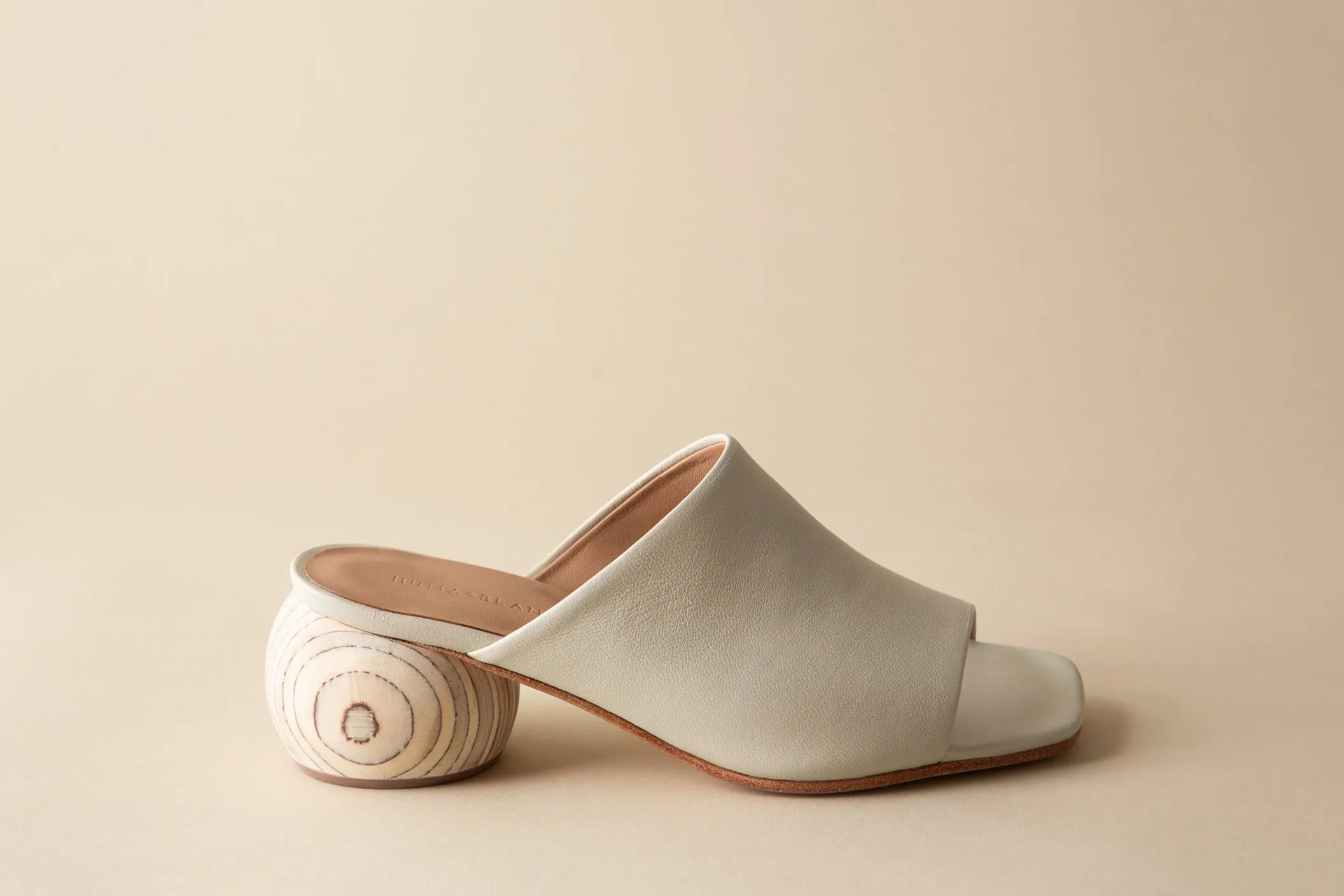 MILLA MULE BONE NAPPA sold by Huma Blanco