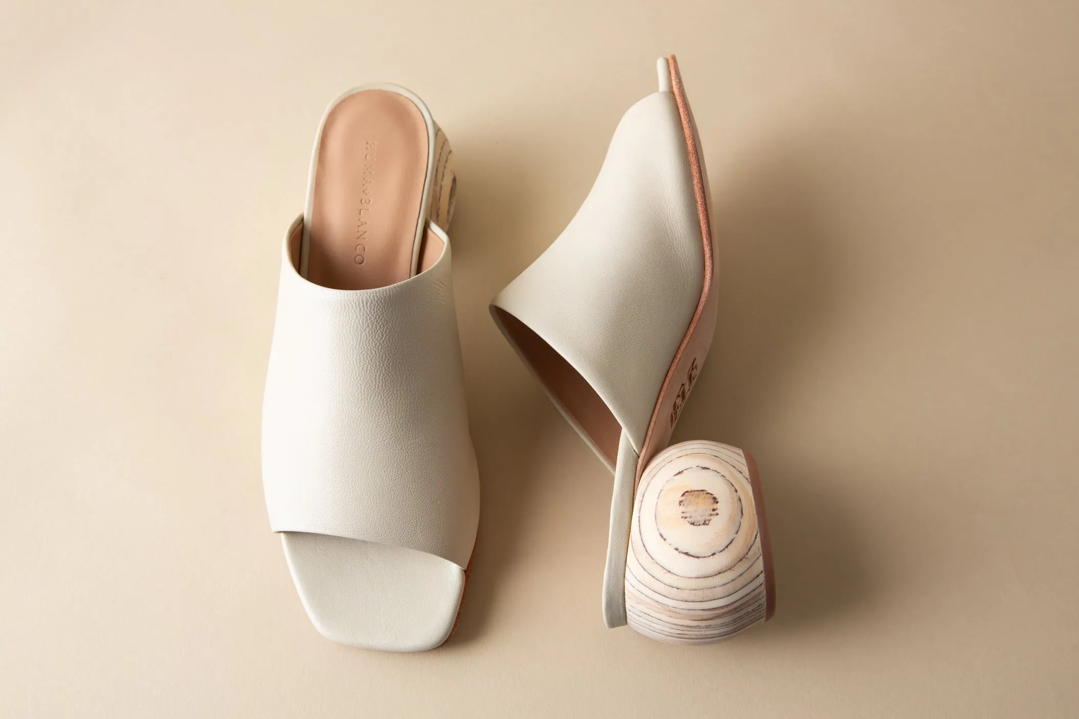 MILLA MULE BONE NAPPA sold by Huma Blanco product image thumbnail 3